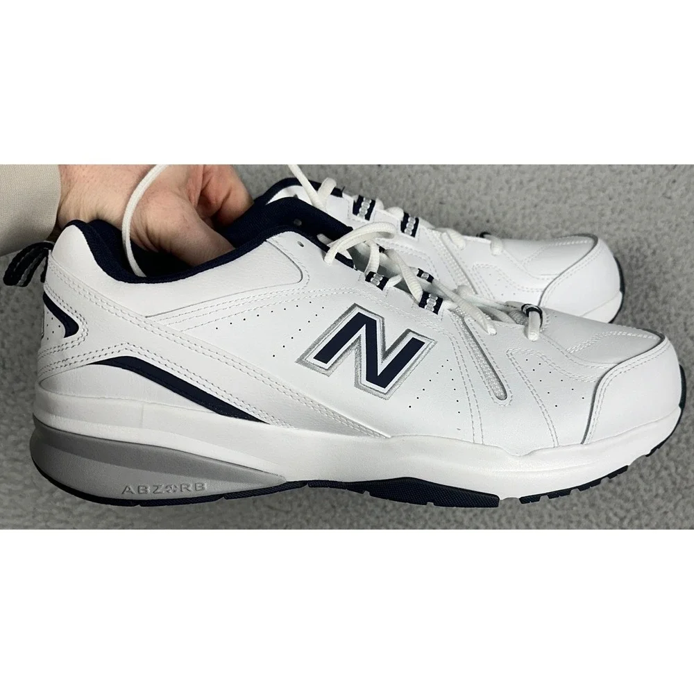 NEW New Balance 608v5 Shoes Mens 14 4E Extra Wide White Navy Training Athletic